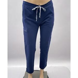 FIGS Scrub Pants Women XSP Navy Blue Yola Skinny Cargo FIONx Medical Uniform